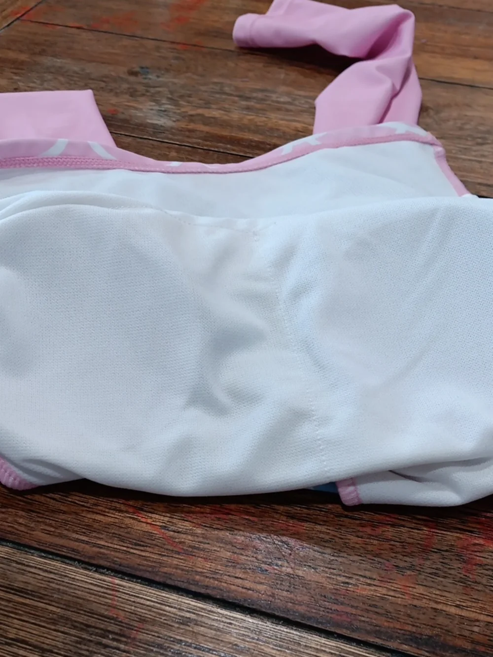 Girls Pink Rainbow Mermaid-Scale Rashguard Swim Set